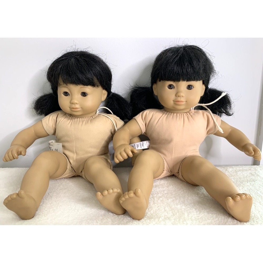 RETIRED Bitty Baby Girl Twins. Light Skin Asian. American Girl Doll, 2011
